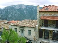 Delphi: Traditional and Modern Houses along the Main Street